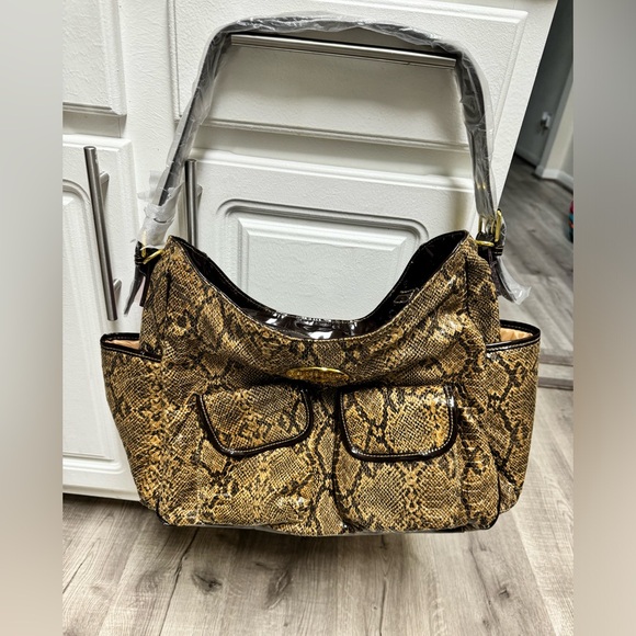 Baby Phat Handbags - Baby Phat Faux Leather Diaper Bag